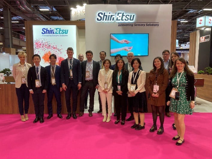 EURO COSMETICS Magazine • Shin-Etsu silicones' water-based SPD-WT1 dispersion of TiO2 drives sensorial & SPF benefits at IN-COSMETICS GLOBAL 2O24 • Euro Cosmetics • Euro Cosmetics
